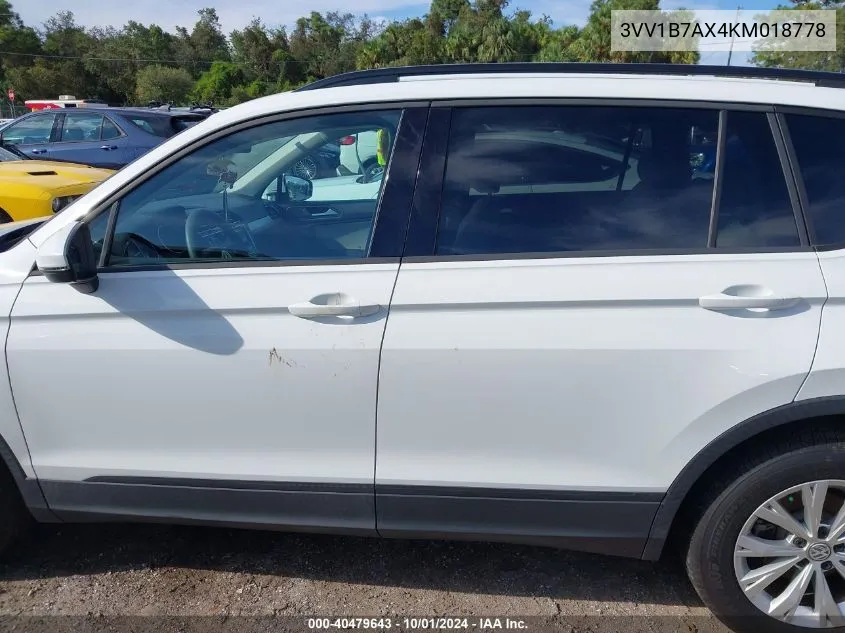 3VV1B7AX4KM018778 2019 Volkswagen Tiguan S