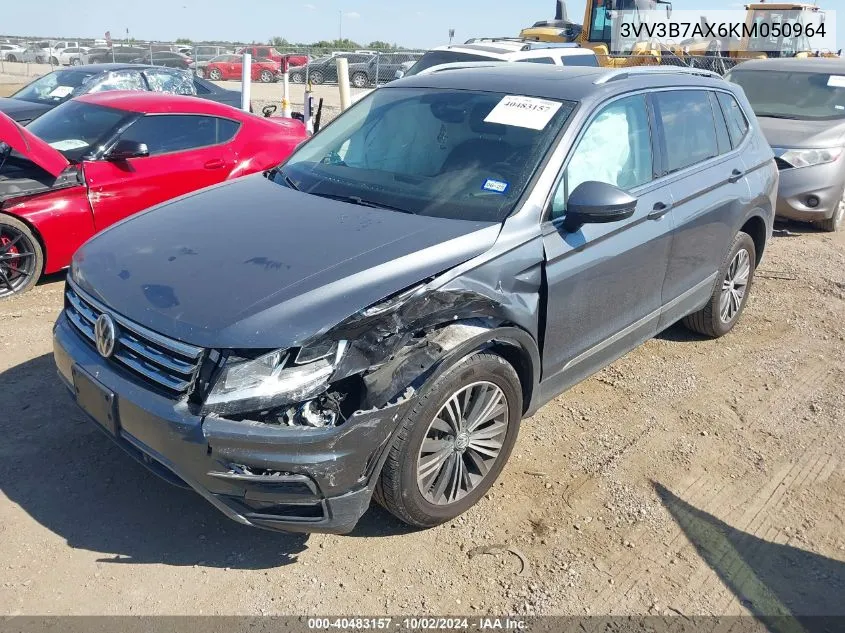 2019 Volkswagen Tiguan 2.0T Se/2.0T Sel/2.0T Sel R-Line/2.0T Sel R-Line Black VIN: 3VV3B7AX6KM050964 Lot: 40483157