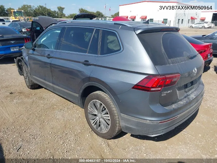 2019 Volkswagen Tiguan 2.0T Se/2.0T Sel/2.0T Sel R-Line/2.0T Sel R-Line Black VIN: 3VV3B7AX6KM050964 Lot: 40483157