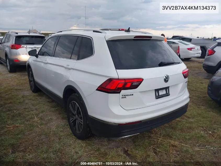 2019 Volkswagen Tiguan 2.0T Se/2.0T Sel/2.0T Sel R-Line/2.0T Sel R-Line Black VIN: 3VV2B7AX4KM134373 Lot: 40484751