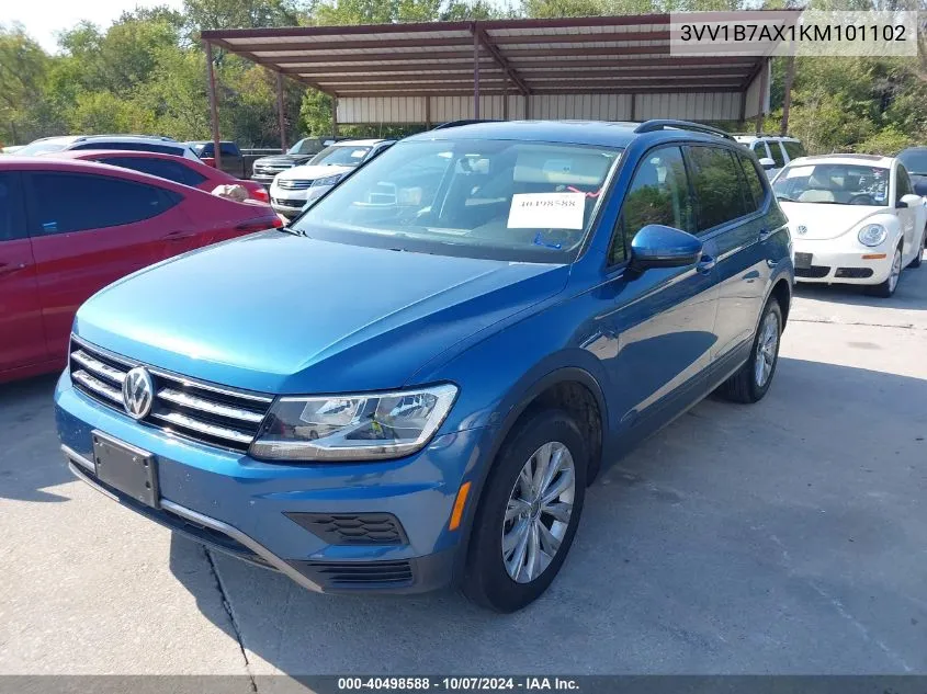 3VV1B7AX1KM101102 2019 Volkswagen Tiguan 2.0T S