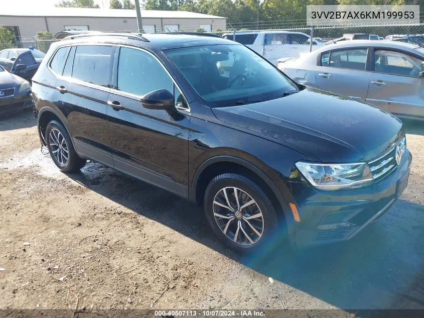 2019 Volkswagen Tiguan 2.0T Sel/2.0T Sel R-Line/2.0T Sel R-Line Black/Se VIN: 3VV2B7AX6KM199953 Lot: 40507113