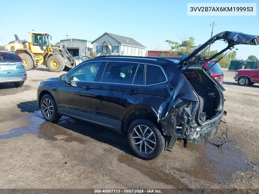 2019 Volkswagen Tiguan 2.0T Sel/2.0T Sel R-Line/2.0T Sel R-Line Black/Se VIN: 3VV2B7AX6KM199953 Lot: 40507113