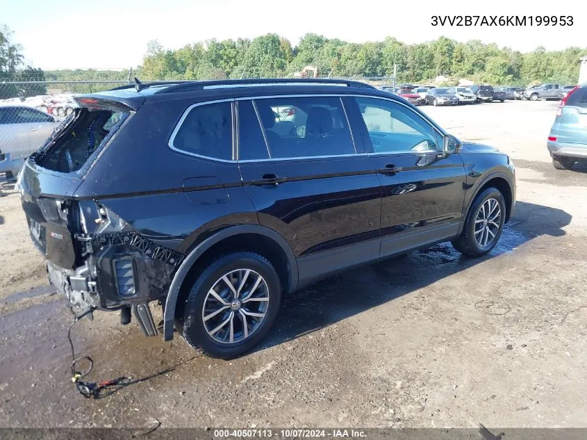 2019 Volkswagen Tiguan 2.0T Sel/2.0T Sel R-Line/2.0T Sel R-Line Black/Se VIN: 3VV2B7AX6KM199953 Lot: 40507113