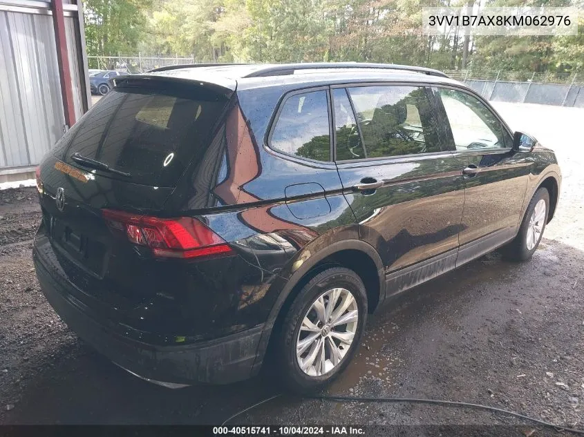 2019 Volkswagen Tiguan 2.0T S VIN: 3VV1B7AX8KM062976 Lot: 40515741