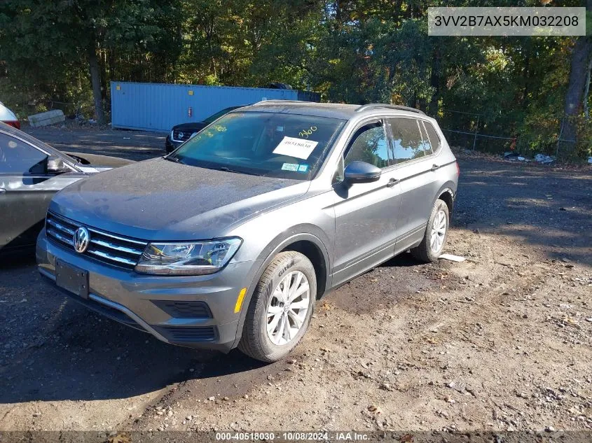 2019 Volkswagen Tiguan 2.0T Se/2.0T Sel/2.0T Sel R-Line/2.0T Sel R-Line Black VIN: 3VV2B7AX5KM032208 Lot: 40518030