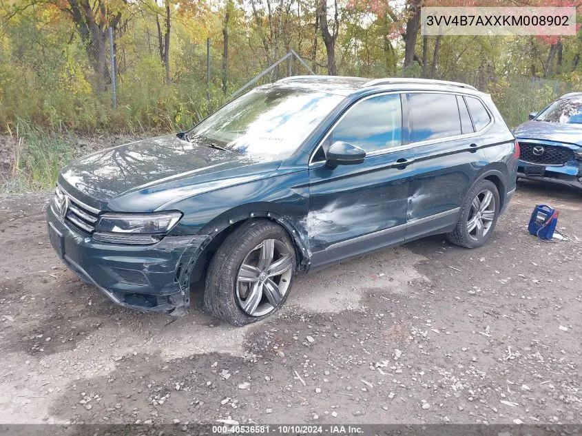 2019 Volkswagen Tiguan 2.0T Sel Premium/2.0T Sel Premium R-Line VIN: 3VV4B7AXXKM008902 Lot: 40536581