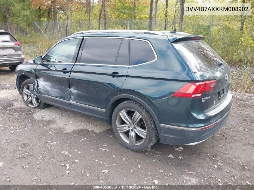 2019 Volkswagen Tiguan 2.0T Sel Premium/2.0T Sel Premium R-Line VIN: 3VV4B7AXXKM008902 Lot: 40536581