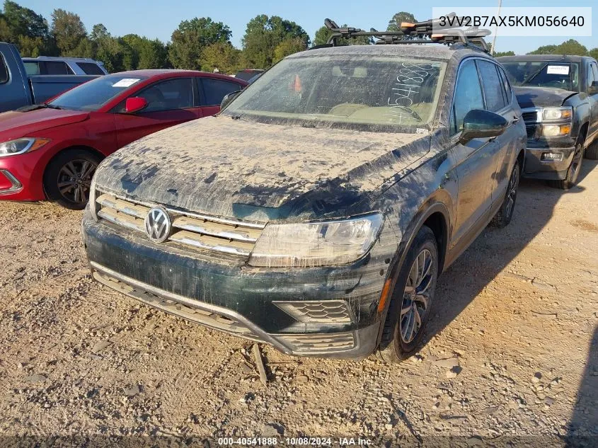 2019 Volkswagen Tiguan Se/Sel/Sel R-Line Jet-Bla VIN: 3VV2B7AX5KM056640 Lot: 40541888