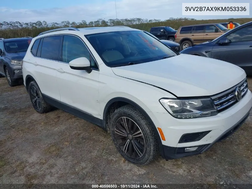 2019 Volkswagen Tiguan 2.0T Se/2.0T Sel/2.0T Sel R-Line/2.0T Sel R-Line Black VIN: 3VV2B7AX9KM053336 Lot: 40556503