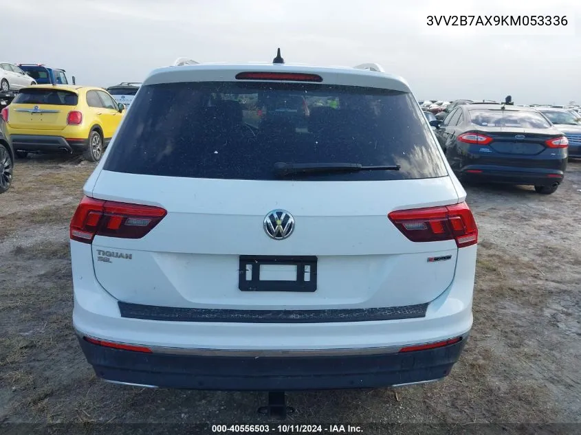 2019 Volkswagen Tiguan 2.0T Se/2.0T Sel/2.0T Sel R-Line/2.0T Sel R-Line Black VIN: 3VV2B7AX9KM053336 Lot: 40556503