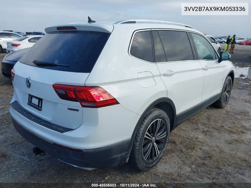 2019 Volkswagen Tiguan 2.0T Se/2.0T Sel/2.0T Sel R-Line/2.0T Sel R-Line Black VIN: 3VV2B7AX9KM053336 Lot: 40556503