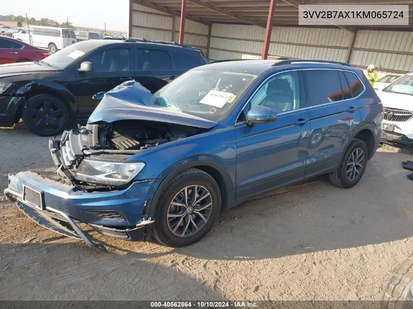 2019 Volkswagen Tiguan 2.0T Se/2.0T Sel/2.0T Sel R-Line/2.0T Sel R-Line Black VIN: 3VV2B7AX1KM065724 Lot: 40562864