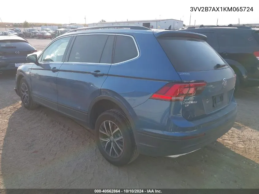 2019 Volkswagen Tiguan 2.0T Se/2.0T Sel/2.0T Sel R-Line/2.0T Sel R-Line Black VIN: 3VV2B7AX1KM065724 Lot: 40562864