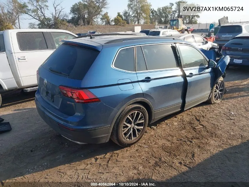 2019 Volkswagen Tiguan 2.0T Se/2.0T Sel/2.0T Sel R-Line/2.0T Sel R-Line Black VIN: 3VV2B7AX1KM065724 Lot: 40562864