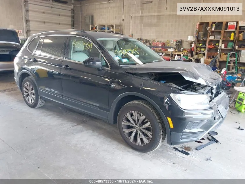 2019 Volkswagen Tiguan 2.0T Se/2.0T Sel/2.0T Sel R-Line/2.0T Sel R-Line Black VIN: 3VV2B7AXXKM091013 Lot: 40573330