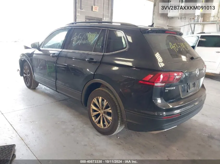 2019 Volkswagen Tiguan 2.0T Se/2.0T Sel/2.0T Sel R-Line/2.0T Sel R-Line Black VIN: 3VV2B7AXXKM091013 Lot: 40573330