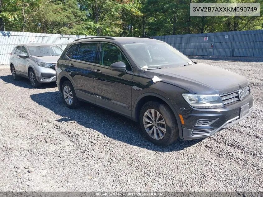 2019 Volkswagen Tiguan 2.0T Se/2.0T Sel/2.0T Sel R-Line/2.0T Sel R-Line Black VIN: 3VV2B7AXXKM090749 Lot: 40579747