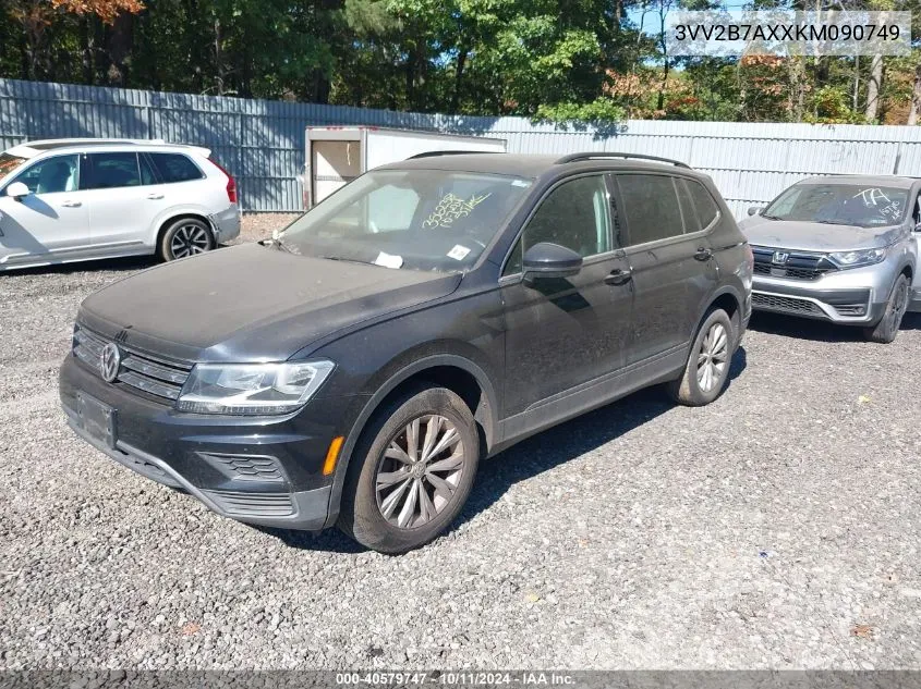 2019 Volkswagen Tiguan 2.0T Se/2.0T Sel/2.0T Sel R-Line/2.0T Sel R-Line Black VIN: 3VV2B7AXXKM090749 Lot: 40579747