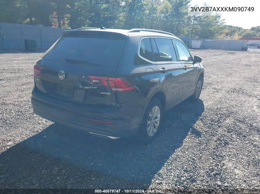 2019 Volkswagen Tiguan 2.0T Se/2.0T Sel/2.0T Sel R-Line/2.0T Sel R-Line Black VIN: 3VV2B7AXXKM090749 Lot: 40579747