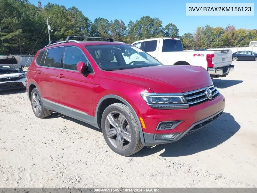 2019 Volkswagen Tiguan 2.0T Sel Premium/2.0T Sel Premium R-Line VIN: 3VV4B7AX2KM156123 Lot: 40591545