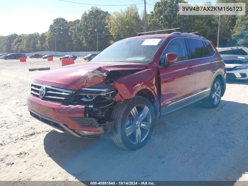 2019 Volkswagen Tiguan 2.0T Sel Premium/2.0T Sel Premium R-Line VIN: 3VV4B7AX2KM156123 Lot: 40591545