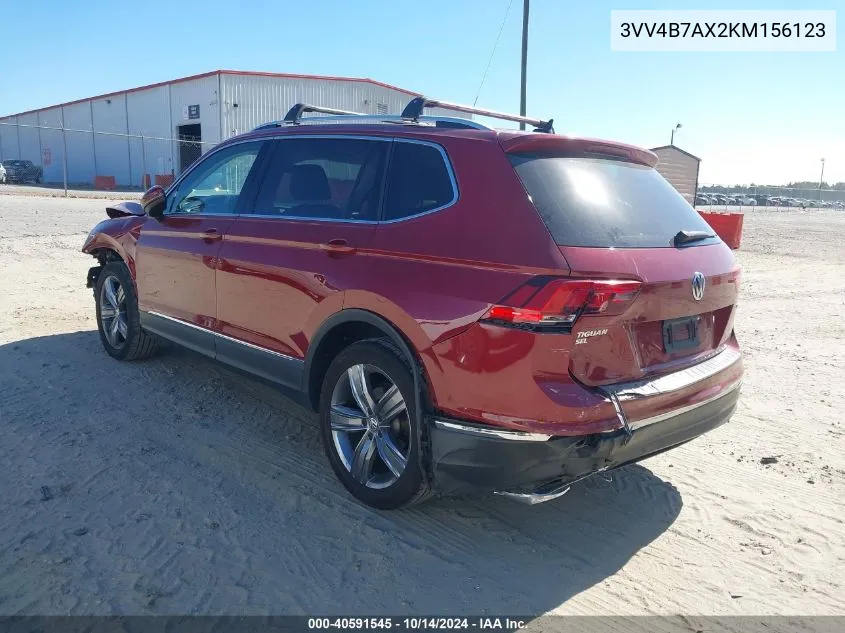 2019 Volkswagen Tiguan 2.0T Sel Premium/2.0T Sel Premium R-Line VIN: 3VV4B7AX2KM156123 Lot: 40591545