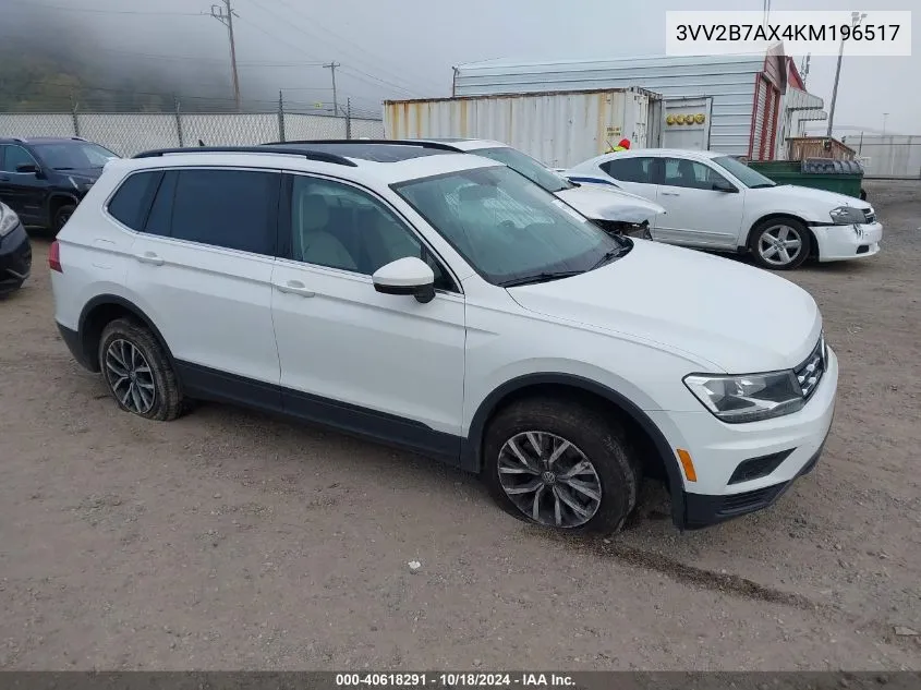 2019 Volkswagen Tiguan 2.0T Se/2.0T Sel/2.0T Sel R-Line/2.0T Sel R-Line Black VIN: 3VV2B7AX4KM196517 Lot: 40618291