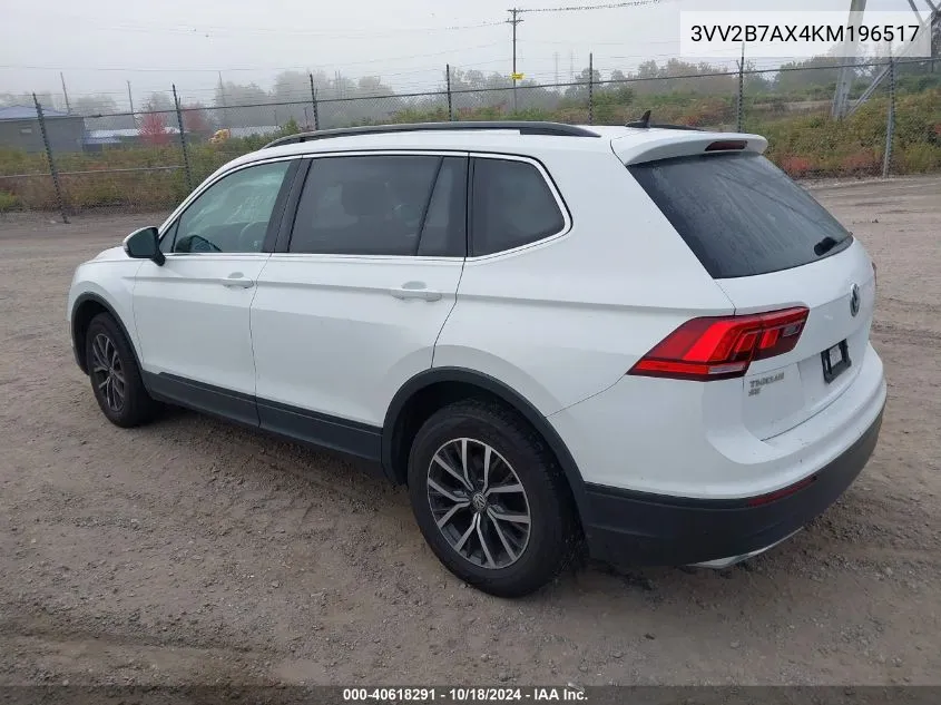 2019 Volkswagen Tiguan 2.0T Se/2.0T Sel/2.0T Sel R-Line/2.0T Sel R-Line Black VIN: 3VV2B7AX4KM196517 Lot: 40618291