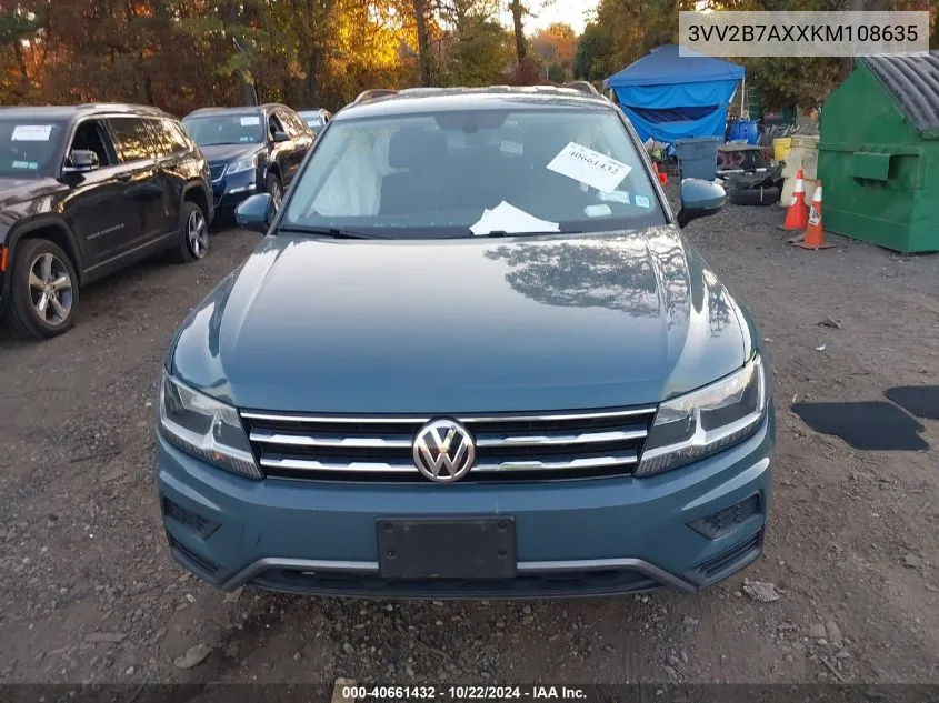 2019 Volkswagen Tiguan 2.0T Se/2.0T Sel/2.0T Sel R-Line/2.0T Sel R-Line Black VIN: 3VV2B7AXXKM108635 Lot: 40661432