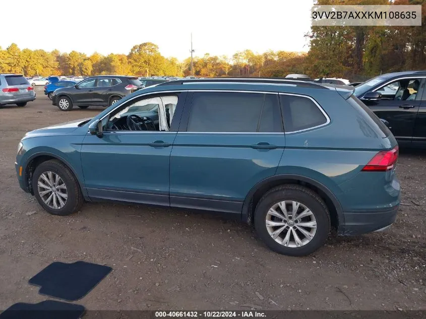 2019 Volkswagen Tiguan 2.0T Se/2.0T Sel/2.0T Sel R-Line/2.0T Sel R-Line Black VIN: 3VV2B7AXXKM108635 Lot: 40661432