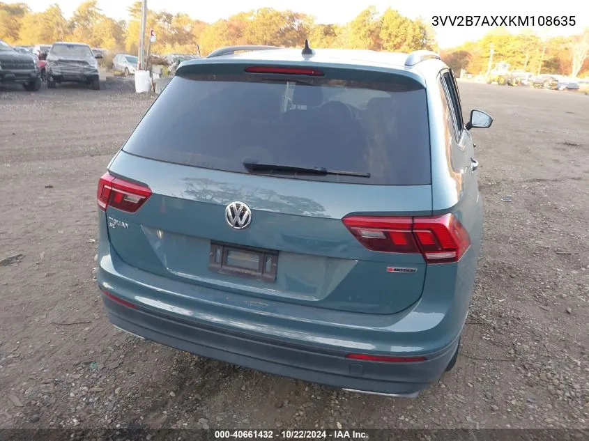 3VV2B7AXXKM108635 2019 Volkswagen Tiguan 2.0T Se/2.0T Sel/2.0T Sel R-Line/2.0T Sel R-Line Black