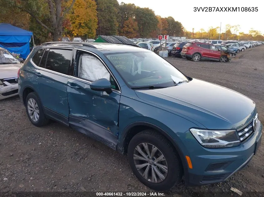 2019 Volkswagen Tiguan 2.0T Se/2.0T Sel/2.0T Sel R-Line/2.0T Sel R-Line Black VIN: 3VV2B7AXXKM108635 Lot: 40661432