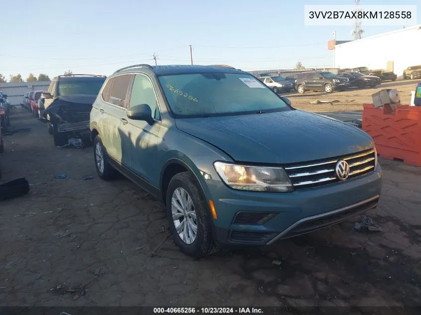 2019 Volkswagen Tiguan 2.0T Se/2.0T Sel/2.0T Sel R-Line/2.0T Sel R-Line Black VIN: 3VV2B7AX8KM128558 Lot: 40665256