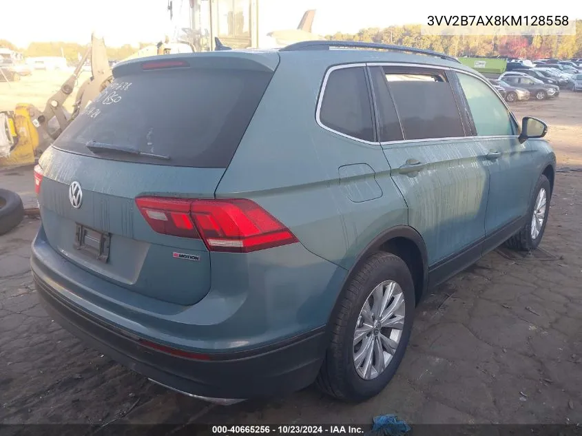 2019 Volkswagen Tiguan 2.0T Se/2.0T Sel/2.0T Sel R-Line/2.0T Sel R-Line Black VIN: 3VV2B7AX8KM128558 Lot: 40665256