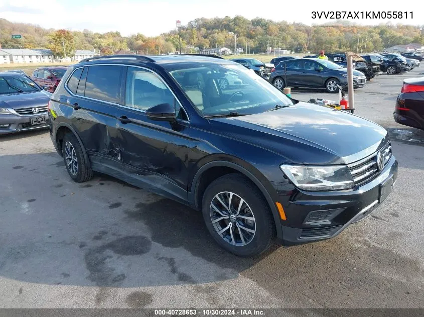 2019 Volkswagen Tiguan 2.0T Se/2.0T Sel/2.0T Sel R-Line/2.0T Sel R-Line Black VIN: 3VV2B7AX1KM055811 Lot: 40728653