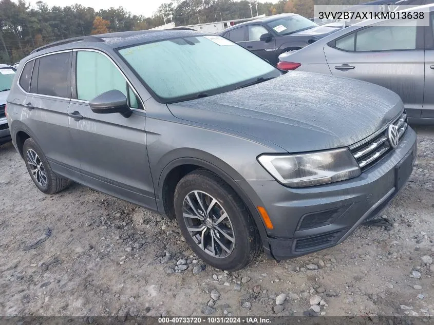 2019 Volkswagen Tiguan 2.0T Se/2.0T Sel/2.0T Sel R-Line/2.0T Sel R-Line Black VIN: 3VV2B7AX1KM013638 Lot: 40733720