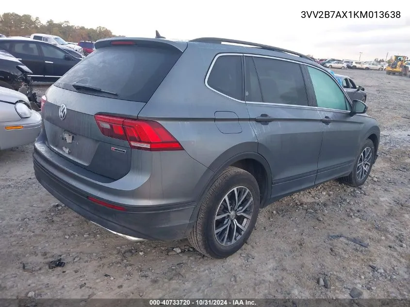 2019 Volkswagen Tiguan 2.0T Se/2.0T Sel/2.0T Sel R-Line/2.0T Sel R-Line Black VIN: 3VV2B7AX1KM013638 Lot: 40733720