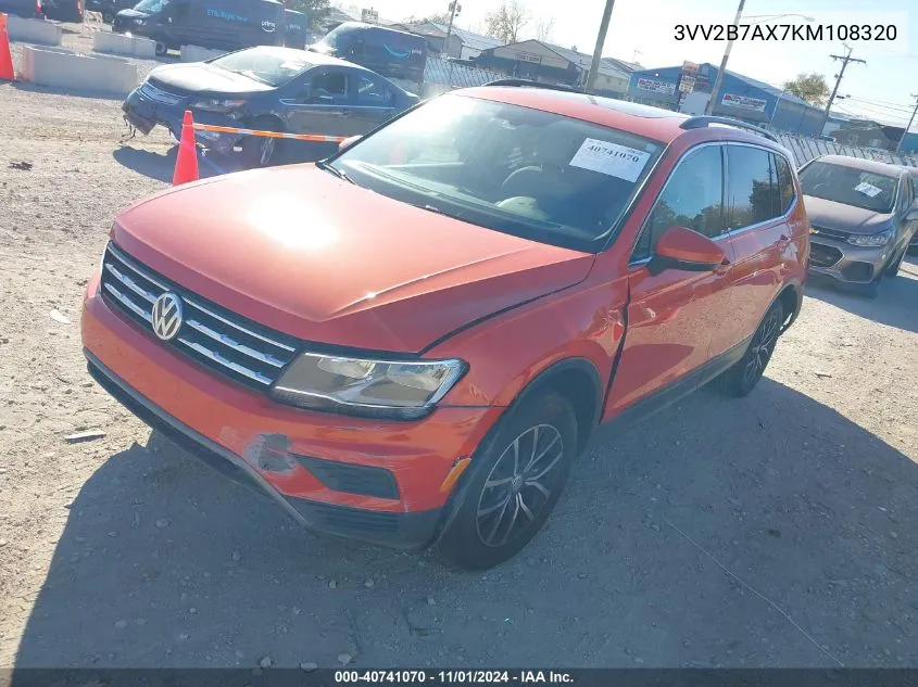 2019 Volkswagen Tiguan 2.0T Se/2.0T Sel/2.0T Sel R-Line/2.0T Sel R-Line Black VIN: 3VV2B7AX7KM108320 Lot: 40741070