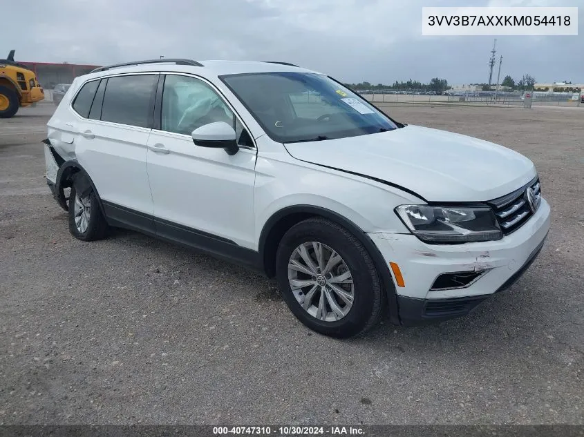 2019 Volkswagen Tiguan 2.0T Se/2.0T Sel/2.0T Sel R-Line/2.0T Sel R-Line Black VIN: 3VV3B7AXXKM054418 Lot: 40747310