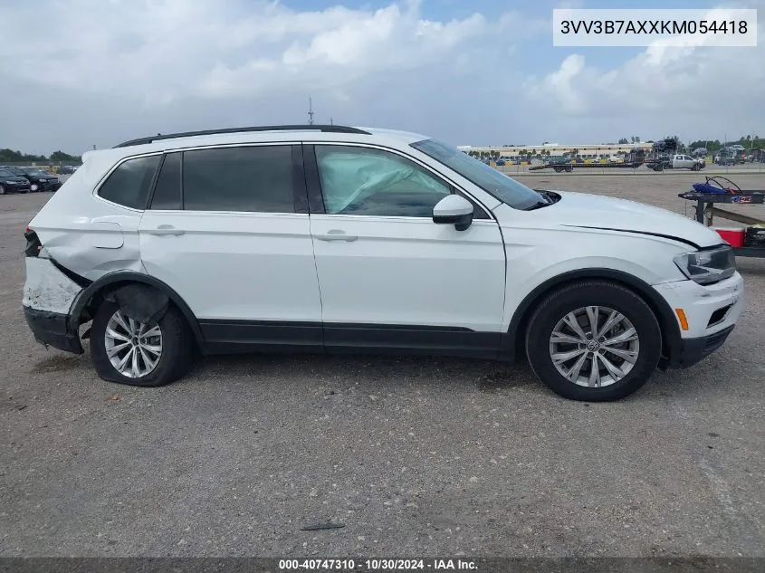 2019 Volkswagen Tiguan 2.0T Se/2.0T Sel/2.0T Sel R-Line/2.0T Sel R-Line Black VIN: 3VV3B7AXXKM054418 Lot: 40747310