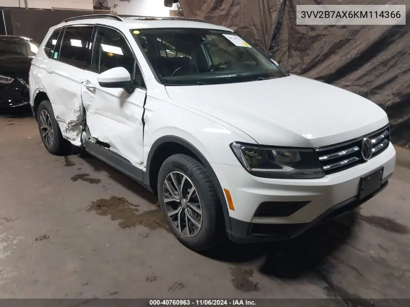 2019 Volkswagen Tiguan 2.0T Se/2.0T Sel/2.0T Sel R-Line/2.0T Sel R-Line Black VIN: 3VV2B7AX6KM114366 Lot: 40760963