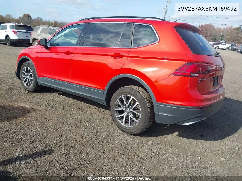 2019 Volkswagen Tiguan 2.0T Se/2.0T Sel/2.0T Sel R-Line/2.0T Sel R-Line Black VIN: 3VV2B7AX5KM159492 Lot: 40764597