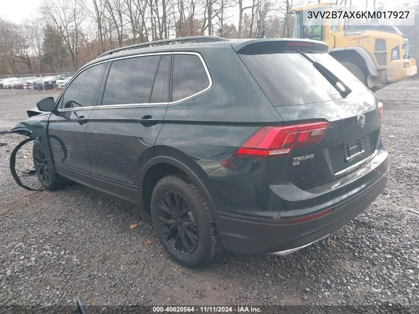 2019 Volkswagen Tiguan 2.0T Se/2.0T Sel/2.0T Sel R-Line/2.0T Sel R-Line Black VIN: 3VV2B7AX6KM017927 Lot: 40820564