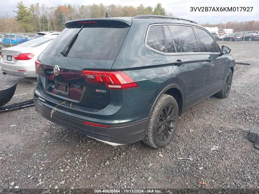 2019 Volkswagen Tiguan 2.0T Se/2.0T Sel/2.0T Sel R-Line/2.0T Sel R-Line Black VIN: 3VV2B7AX6KM017927 Lot: 40820564