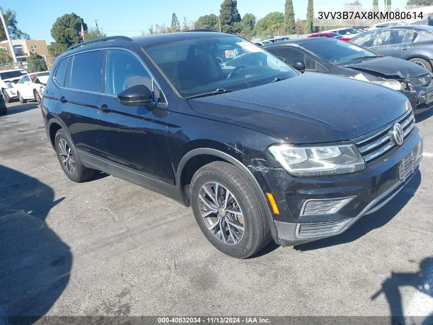 3VV3B7AX8KM080614 2019 Volkswagen Tiguan 2.0T Se/2.0T Sel/2.0T Sel R-Line/2.0T Sel R-Line Black