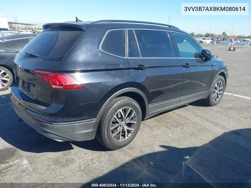 3VV3B7AX8KM080614 2019 Volkswagen Tiguan 2.0T Se/2.0T Sel/2.0T Sel R-Line/2.0T Sel R-Line Black