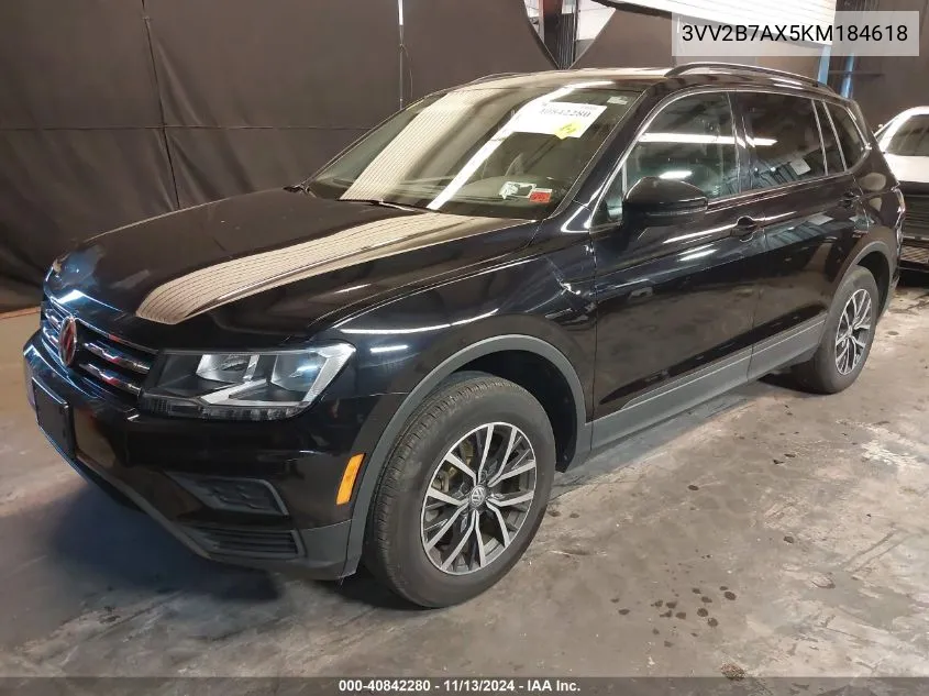 2019 Volkswagen Tiguan 2.0T Se/2.0T Sel/2.0T Sel R-Line/2.0T Sel R-Line Black VIN: 3VV2B7AX5KM184618 Lot: 40842280