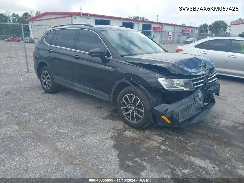 2019 Volkswagen Tiguan 2.0T Se/2.0T Sel/2.0T Sel R-Line/2.0T Sel R-Line Black VIN: 3VV3B7AX6KM067425 Lot: 40855695