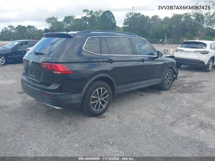 2019 Volkswagen Tiguan 2.0T Se/2.0T Sel/2.0T Sel R-Line/2.0T Sel R-Line Black VIN: 3VV3B7AX6KM067425 Lot: 40855695